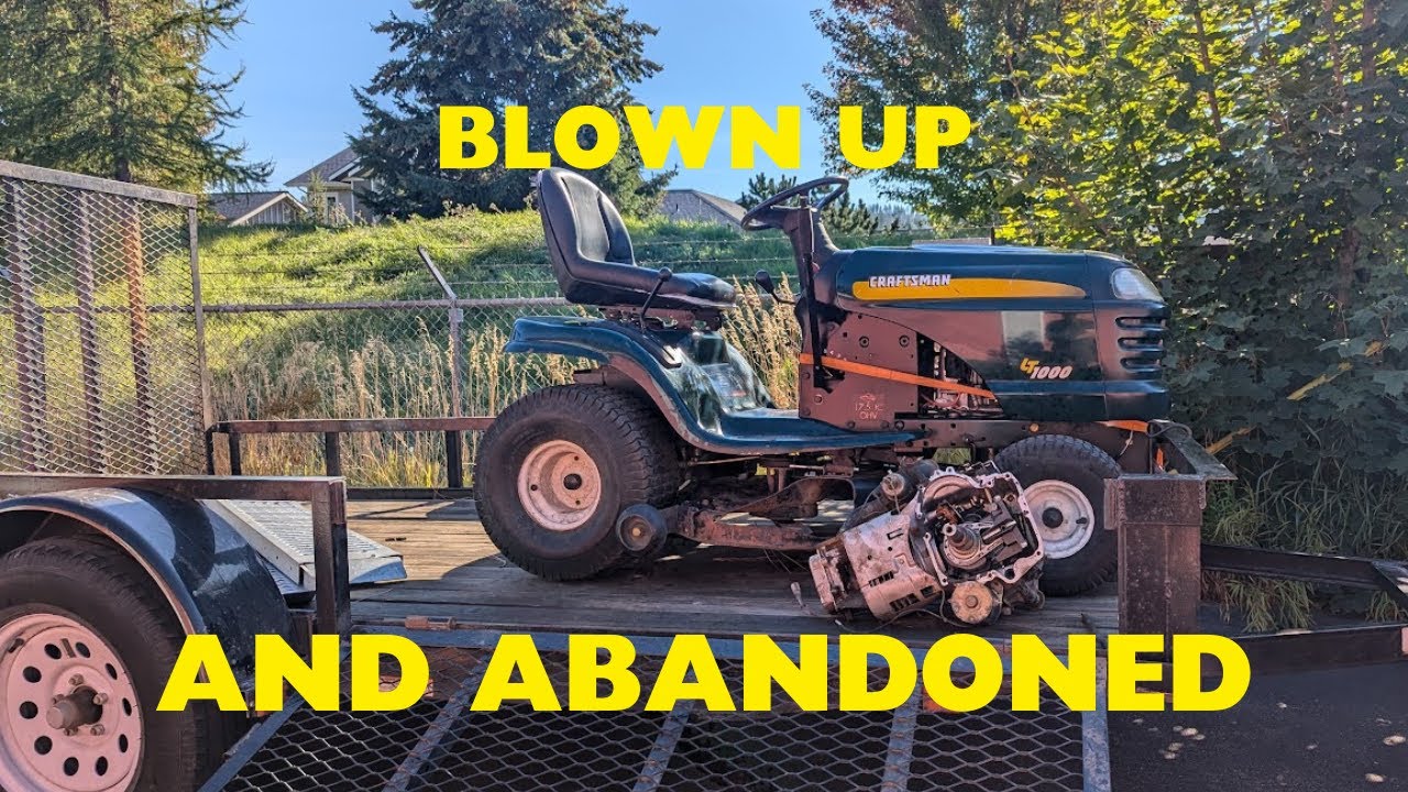 Craftsman LT1000 Rescue: Repairing a Locked Up Riding Mower Left for Dead