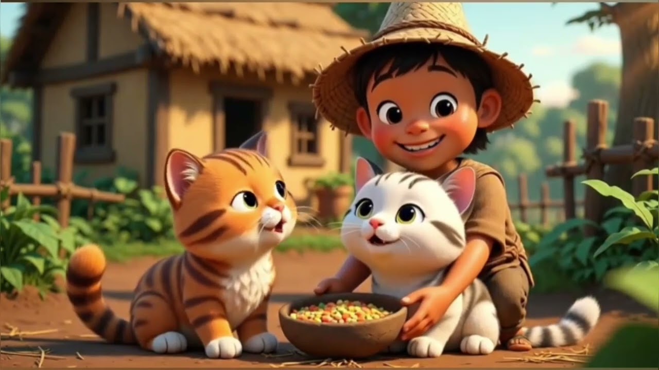 “The Magical Garden of Kittens /kittens, magical garden, cute kittens, 3D cartoon