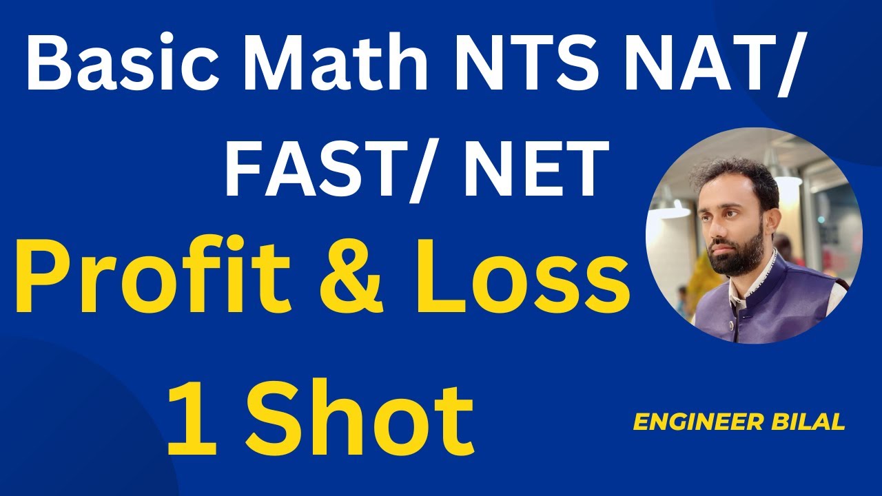 Basic Math Profit and Loss Short Tricks NTS NAT/ NUST NET/ FAST I NTS NAT Past Papers I NTS Nat Test