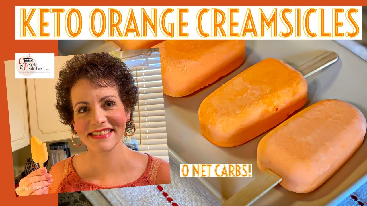 Keto Orange Creamsicles - Zero Net Carbs