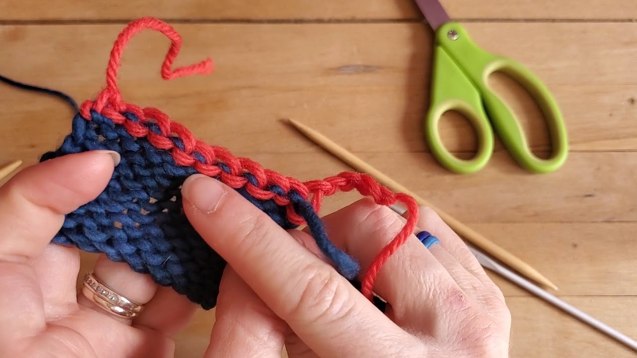 Tutoriel Tricot - Montage provisoire au crochet #1 (provisional cast on)