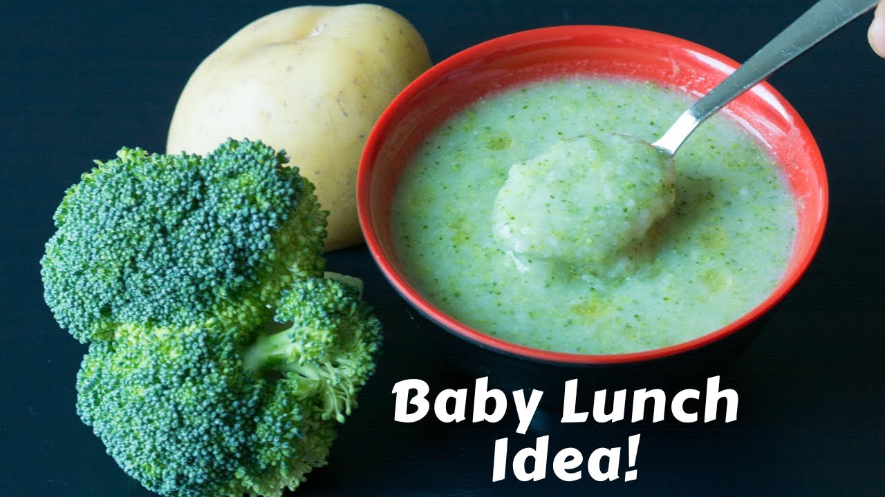 Baby Food | Healthy Lunch Idea for 7M+ Babies | Broccoli Potato Rice | Quick & Easy Lunch Recipe