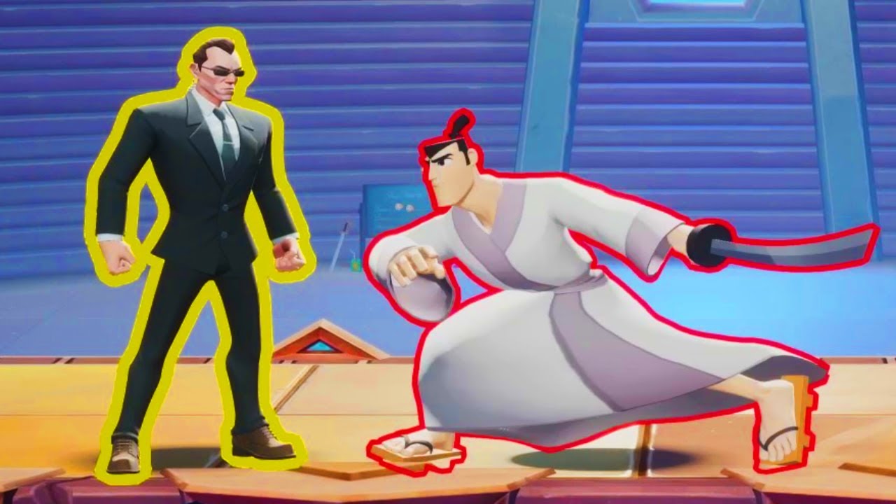 MultiVersus - Agent Smith roasts Samurai Jack Interactions HD