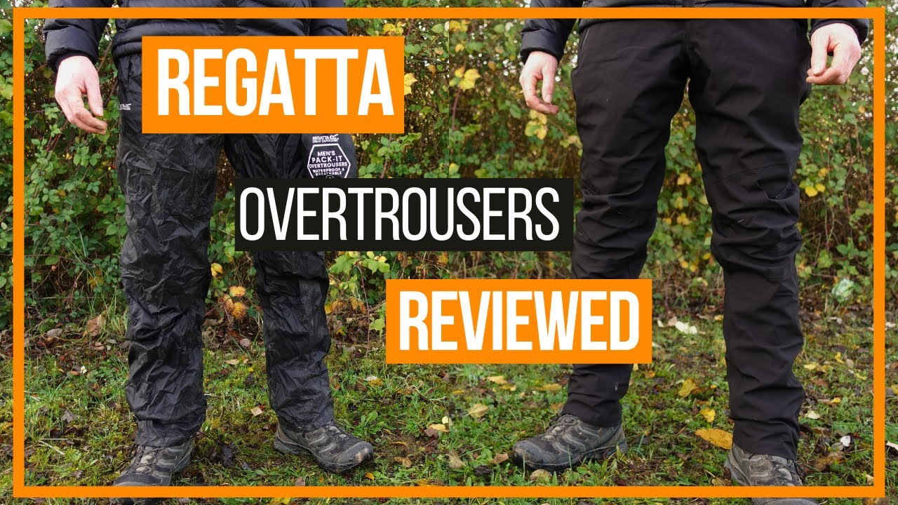 Отзывы о водонепроницаемых брюках Regatta Highton Over trousers и pack-It Waterproof Over trousers.