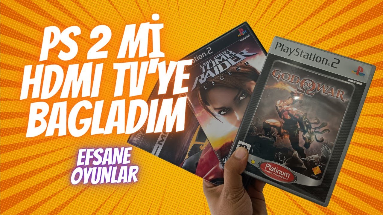 PlayStation 2'mi Hdmi Çıkışlı Monitöre Bağladım -- Ayrıca Efsane Ps2 Oyunları Oynadım.