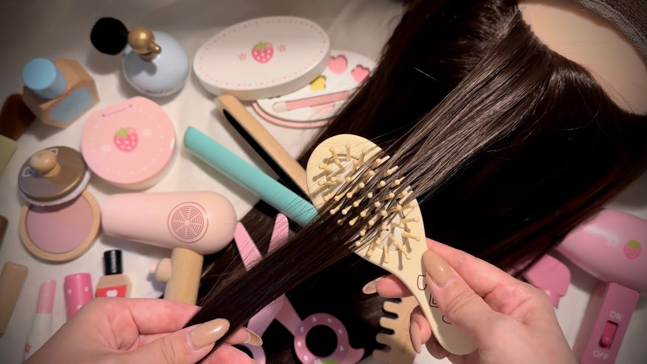 【ASMR】木の美容室で熟睡、美容師さんも無言で施術😴Wooden hair salon(No talking)