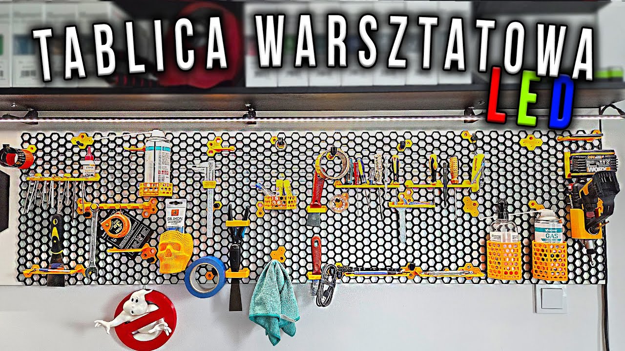 Tablica narzędziowa którą zrobisz sam + podświetlenie LED - wydrukowana 3D Artillery Sidewinder X2