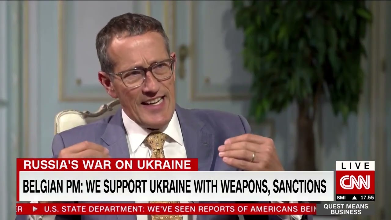 Prime Minister Alexander De Croo on Ukraine in Quest Means Business, CNN (01.04.2022)