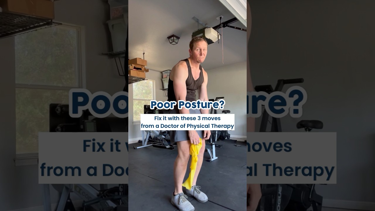 Fix Poor Posture with 3 Effective Moves by Dr. Chad | Resistance Band Exercises