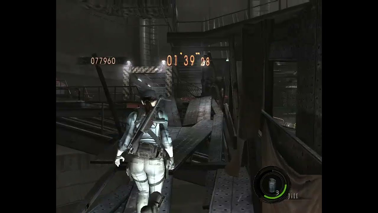 RE5 - The Mercenaries - Jill (BSAA) - SS Rank - Experimental Facility