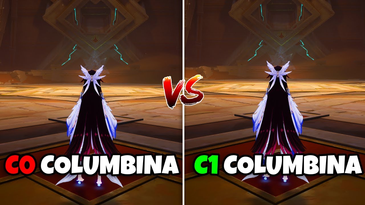 How STRONG is C1 Columbina?! C0 Columbina Vs C1 Columbina | Genshin Impact