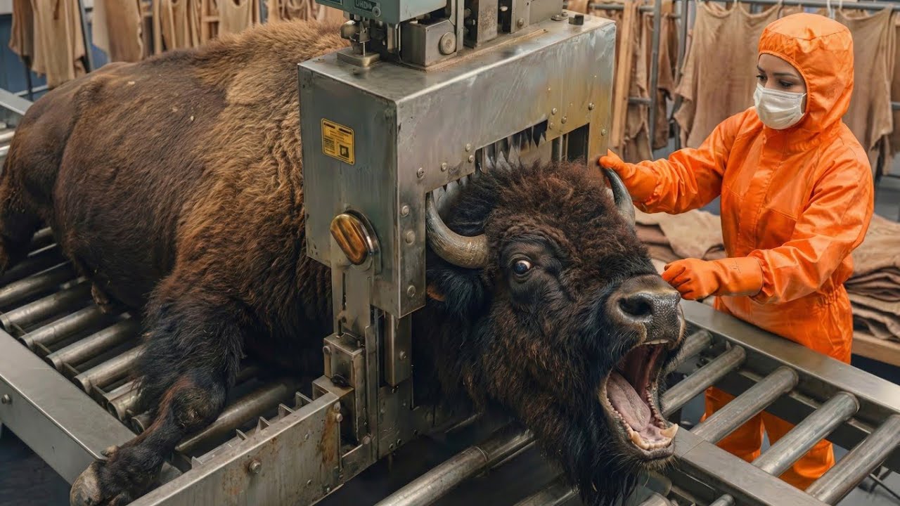 Inside the Bison Leather Factory – (Full Process) How Million-Dollar Goods Are Made