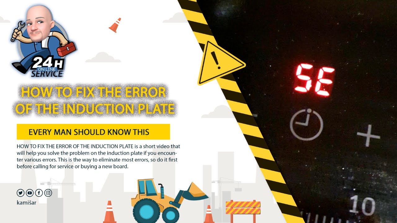 HOW TO FIX THE ERROR OF THE INDUCTION PLATE #shorts