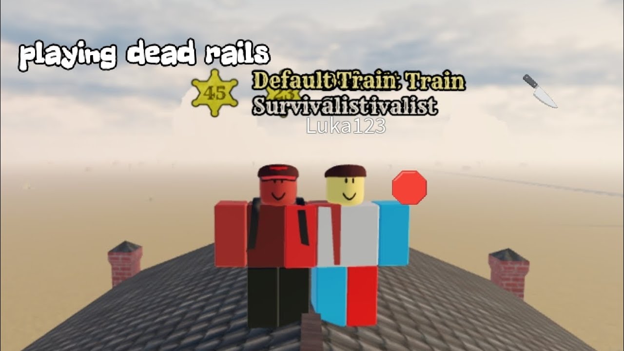 Playing dead rails with my cousin!