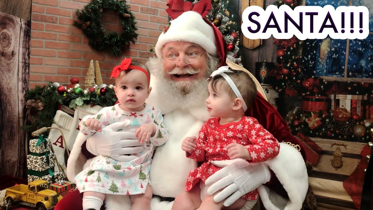 Twin Baby Girls Meet Santa For The First Time! /// McHusbands