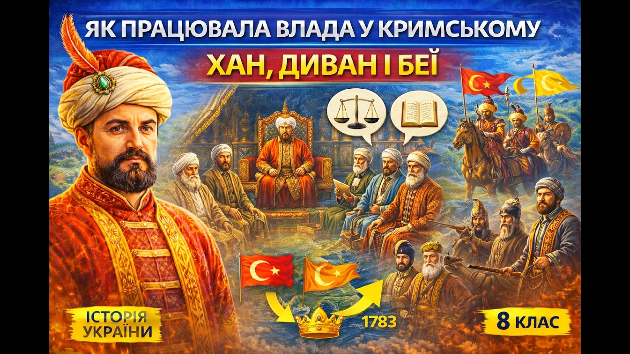 Як працювала влада у Кримському ханаті? | Хан, Диван і беї | 8 клас