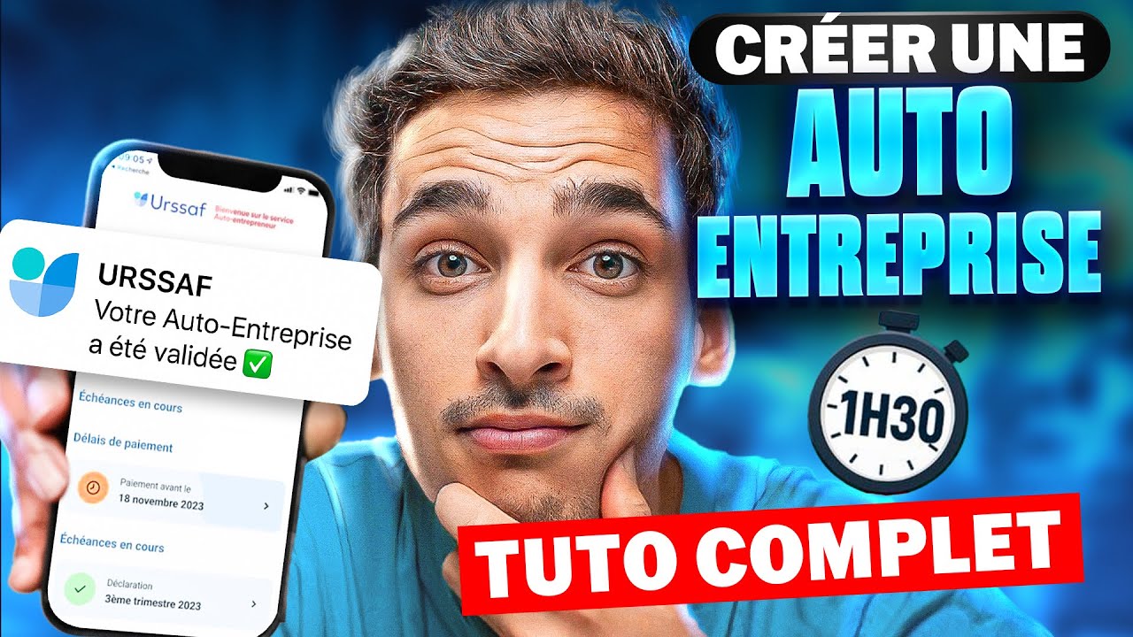 Créer une Auto-Entreprise : Le Tuto le PLUS COMPLET de 2026 (1h30 - 100% Gratuit)