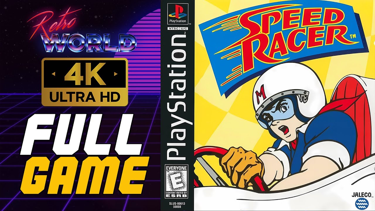 Speed Racer (PS1) | Unlocking All Cars | Playstation Longplay | No Commentary 4K
