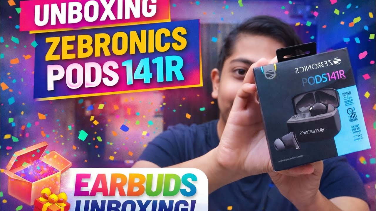 Zebronics pods 141R Earbuds Unboxing Review  😱🔥 #zebronicsearbuds #earbuds #technicalshristi