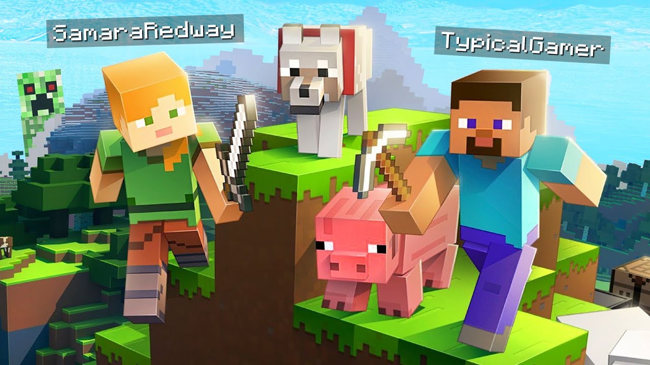 CREEPER, AW MAN!! MINECRAFT w/ MY GIRLFRIEND! (Minecraft #1)