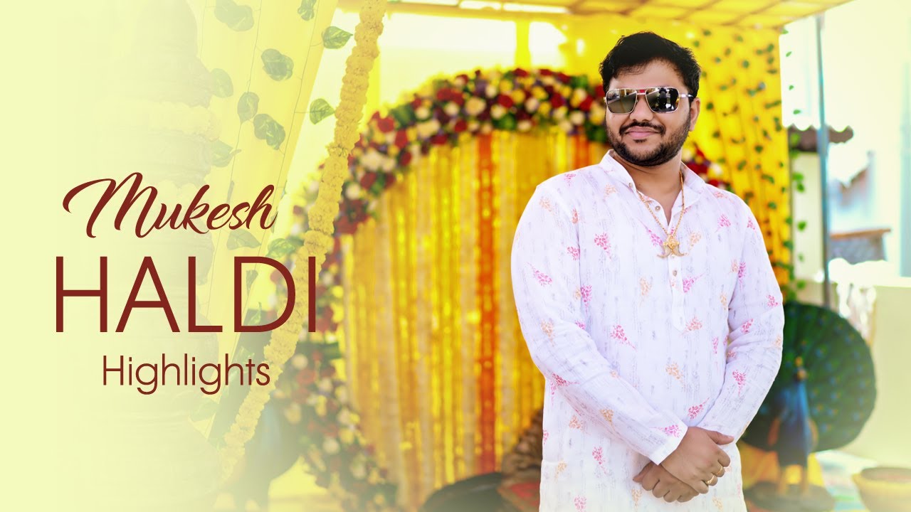 Groom Haldi cinematic Highlights video || Venkata Mukesh || Parinayam Photography || Ongole ||