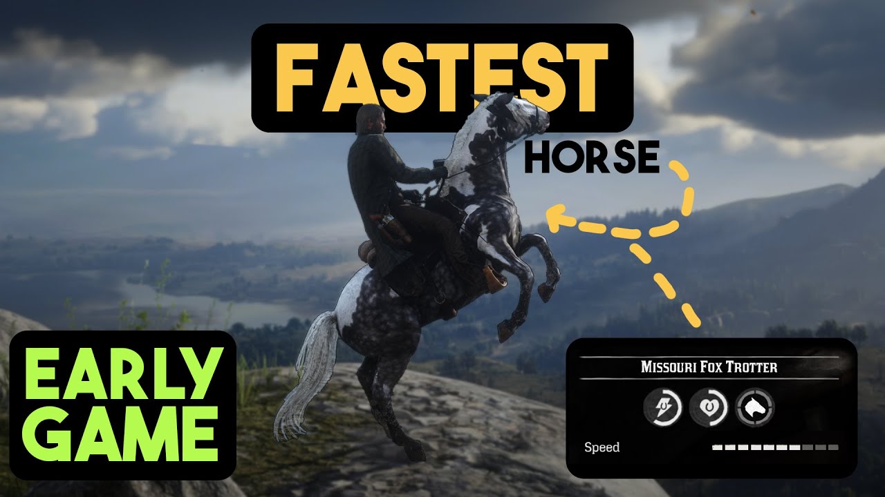 Get RDR2's FASTEST Horse EARLY! (Max Speed | Missouri Fox Trotter)