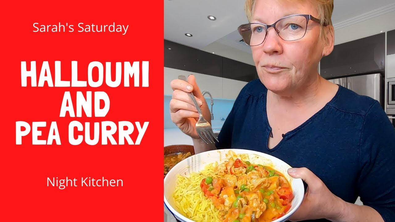 SARAH'S, HALLOUMI AND PEA CURRY