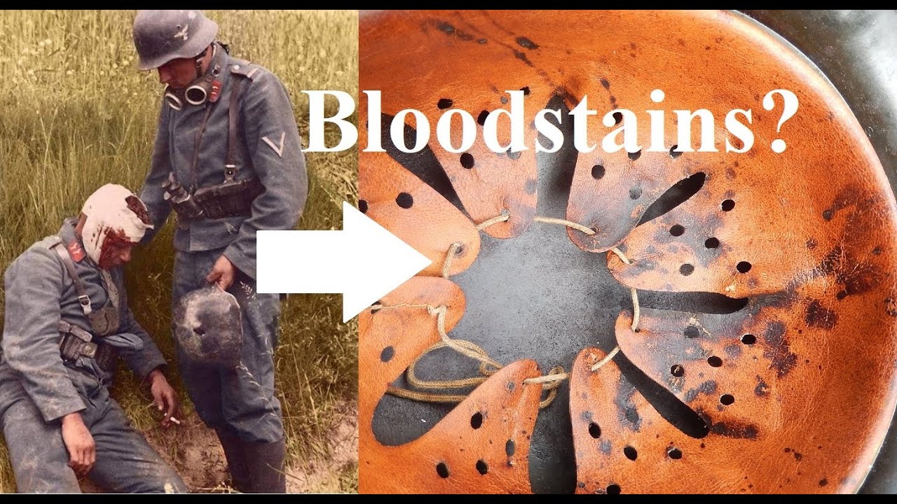 Are those really bloodstains in a WWII German helmet? Find out using crime scene investigator tools