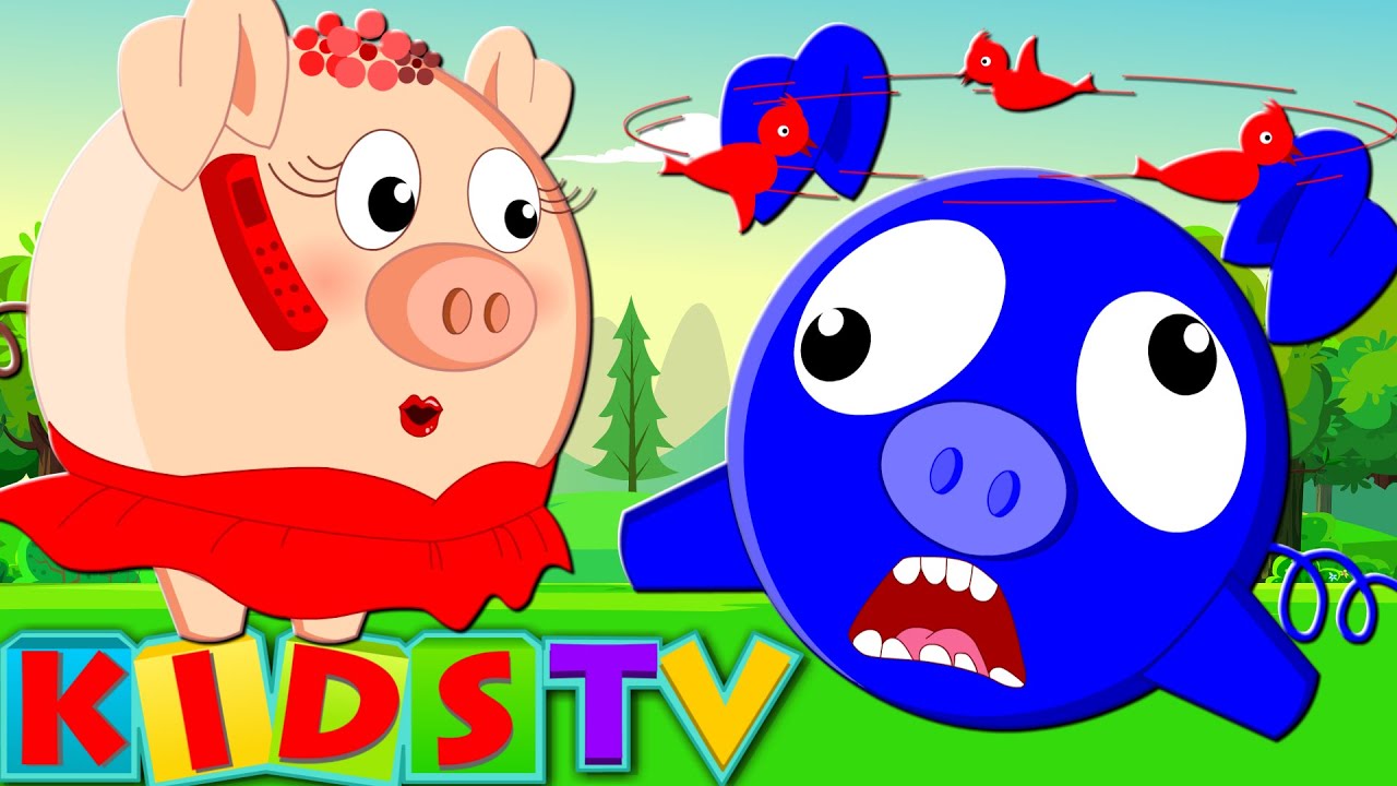 Five Little Piggies | Jumping On The Bed | Nursery Rhymes For Children by Kids Tv