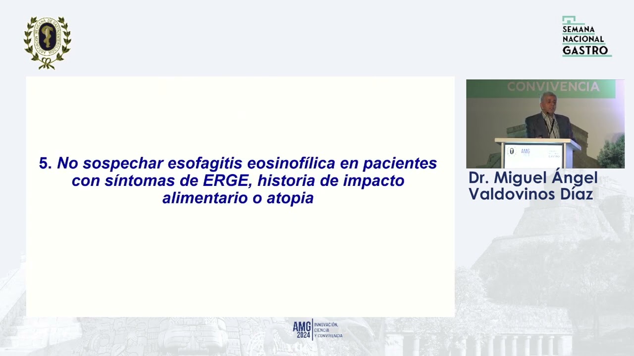 Errores comunes en el manejo de la ERGE - Dr. Miguel Ángel Valdovinos Díaz