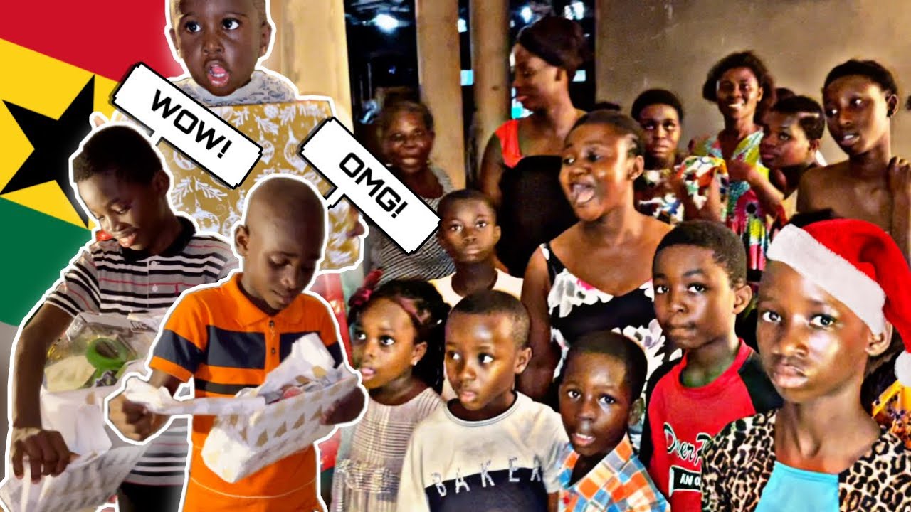 1. MAL GESCHENKE AUSPACKEN an WEIHNACHTEN😍LIVE REACTION der KINDER aus GHANA 🇬🇭