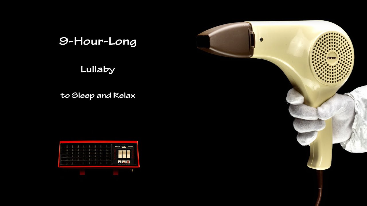 Hair Dryer Sound 195 and Fan Heater Sound 4 | ASMR | 9 Hours Lullaby to Sleep and Relax