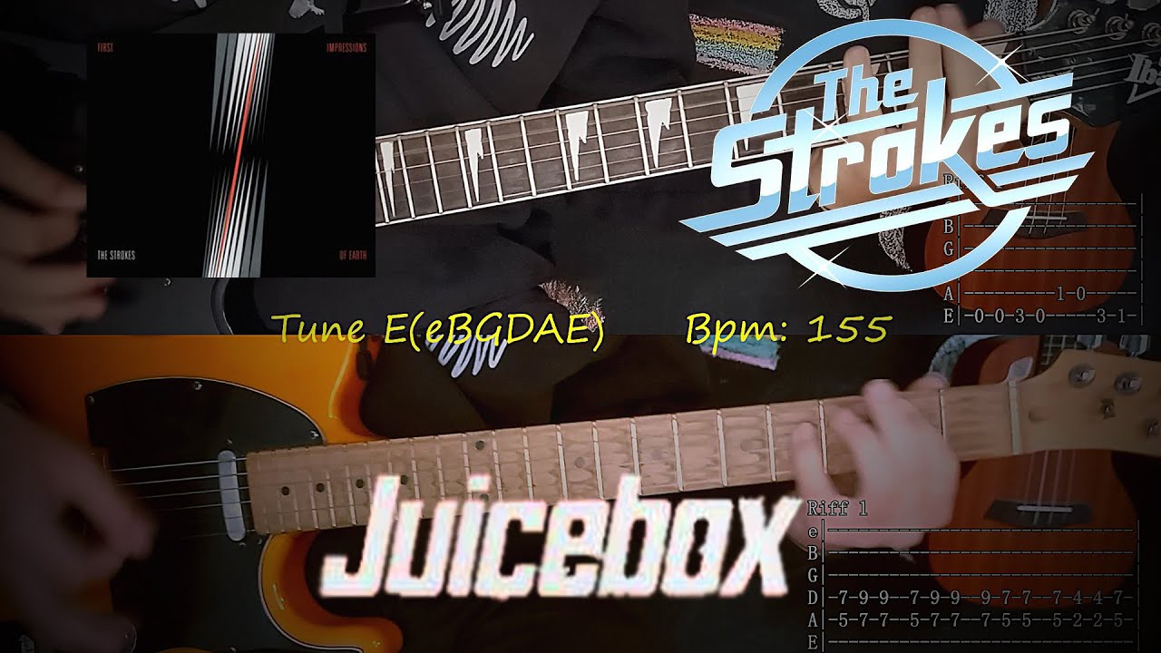 Juicebox - The Strokes (Tab Pdf Tutorial Cover)