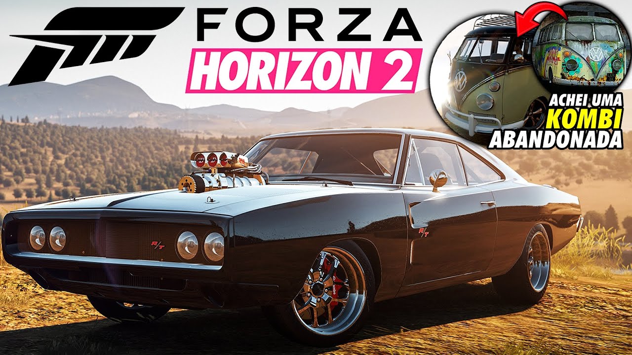 FORZA HORIZON 2 - RACHAS COM DODGE CHARGER RT do TORETTO, e ENFIM ENCONTREI A KOMBI ABANDONADA!! #05