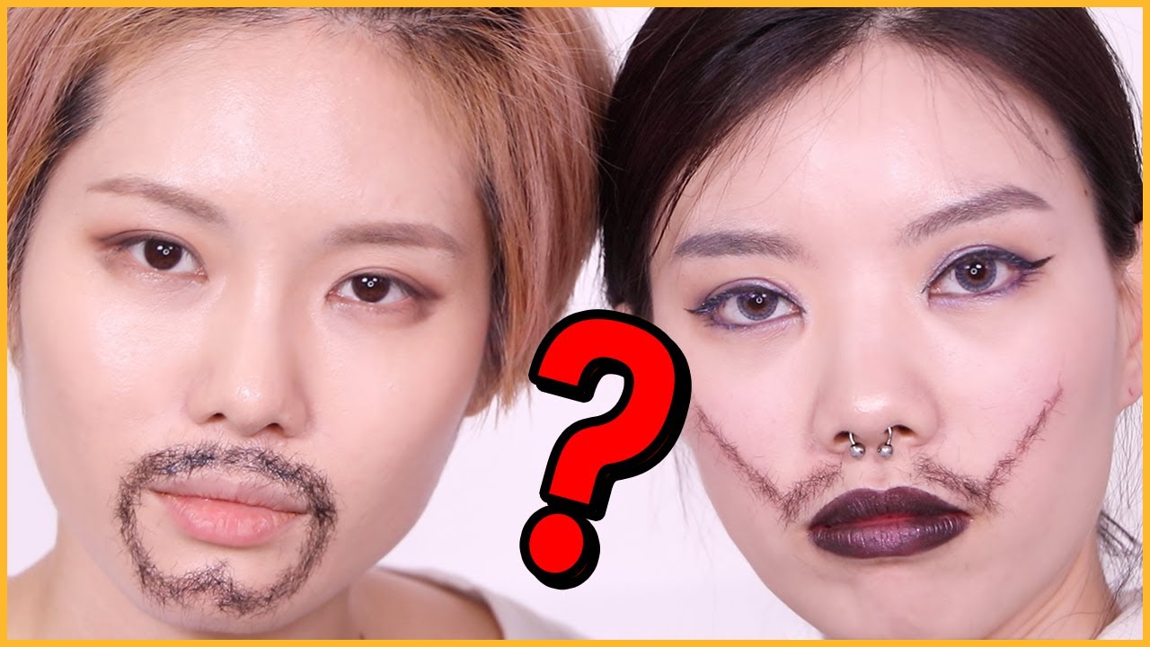 꽁지의 남성호르몬 폭발해버린 수염 메이크업 리뷰 with 햄튜브/수염 분장/가짜 수염/magic powder/fake beard review/Grooming Tips/KKONGJI