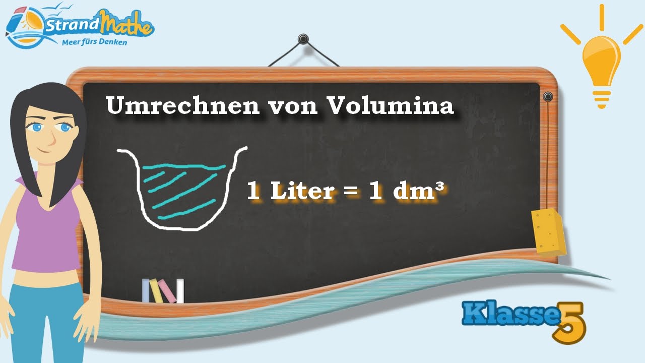 Volumen umrechnen Liter || Klasse 5 ★ Wissen