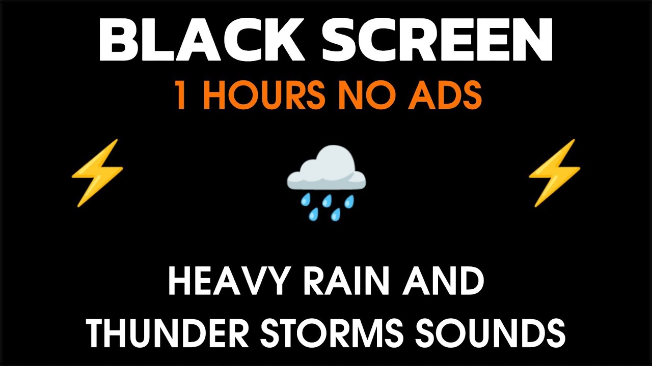 Sleep soundly after hearing this rain sound - BLACK SCREEN Rain to sleep
