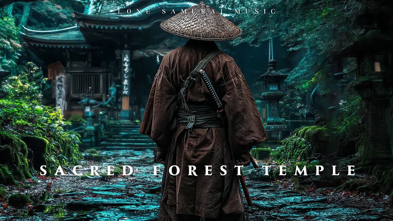 Sacred Forest Temple | Zen Samurai Ambience with Shakuhachi Flute Music