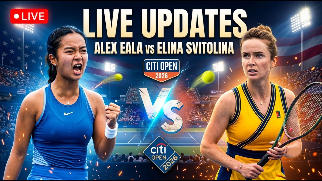 ПРЯМАЯ ТРАНСЛЯЦИЯ: АЛЕКС ЭАЛА против Элины Свитолиной на Citi Open