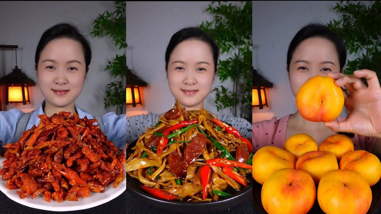 Chinese Food Asmr | Mukbang Eating Show | Soslu Çin Yemekleri Yeme