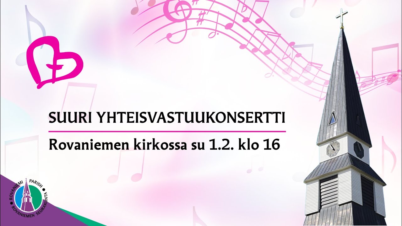 Suuri YV-konsertti 1.2.2026 klo 16 Rovaniemen kirkossa