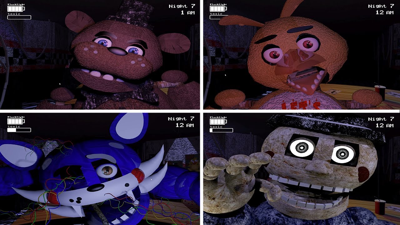 The Return To Freddy's 2 Reworked ALL JUMPSCARES
