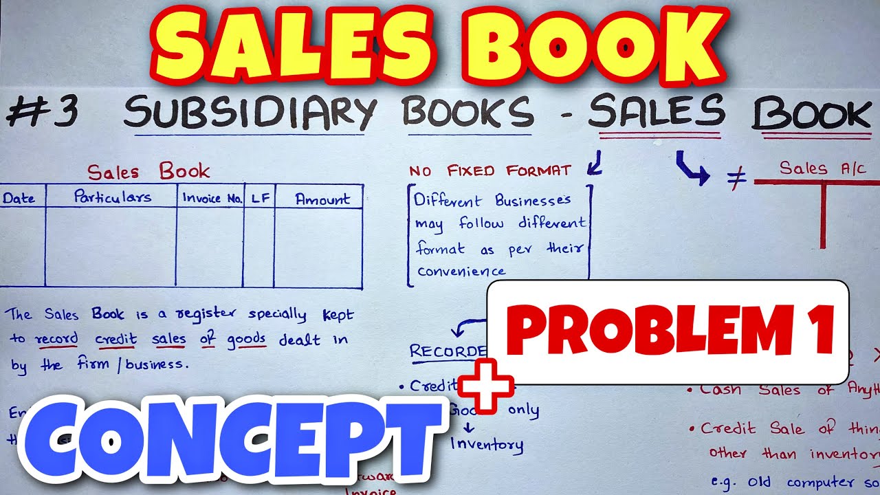 Sales Book - Problem 1 - By Saheb Academy