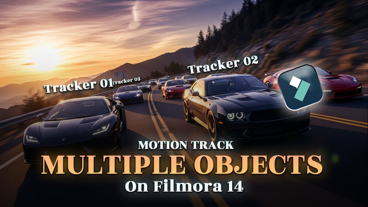 Как отслеживать движение НЕСКОЛЬКИХ объектов в Filmora 14!