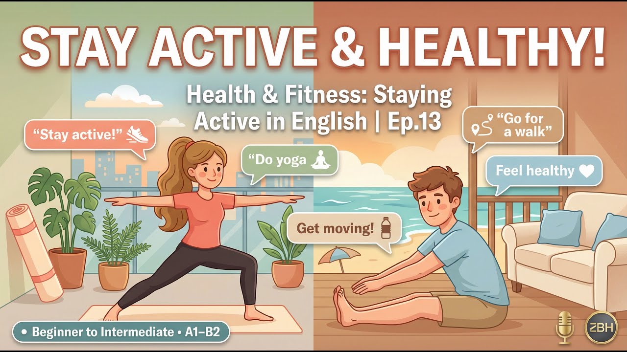How to Describe Exercise & Healthy Habits in English | English Boost Hub Ep.13