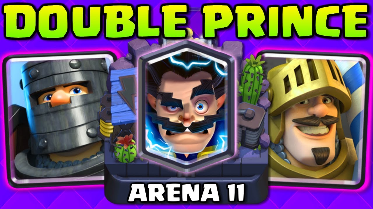 *ARENAS 11 - 14* BEST GIANT DOUBLE PRINCE DECK IN CLASH ROYALE!