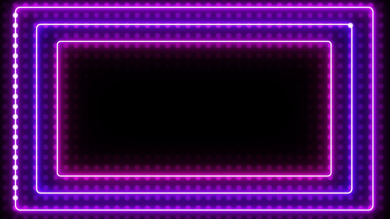 Motion Backgrounds For Edits || Border Frame with Lights Free Video Background Loops, Copyright Free