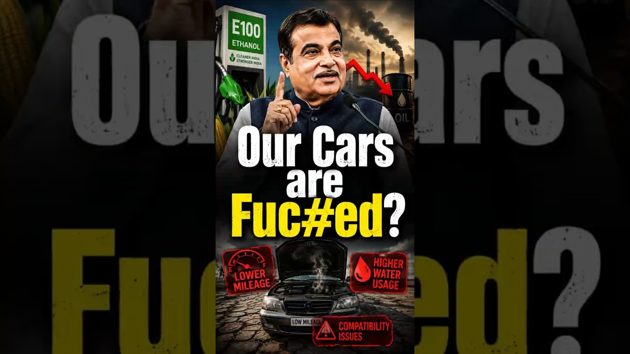 Nitin Gadkari Launches 100% Ethanol Fuel - Bad News for Indian Car Owners #shorts #ethanol