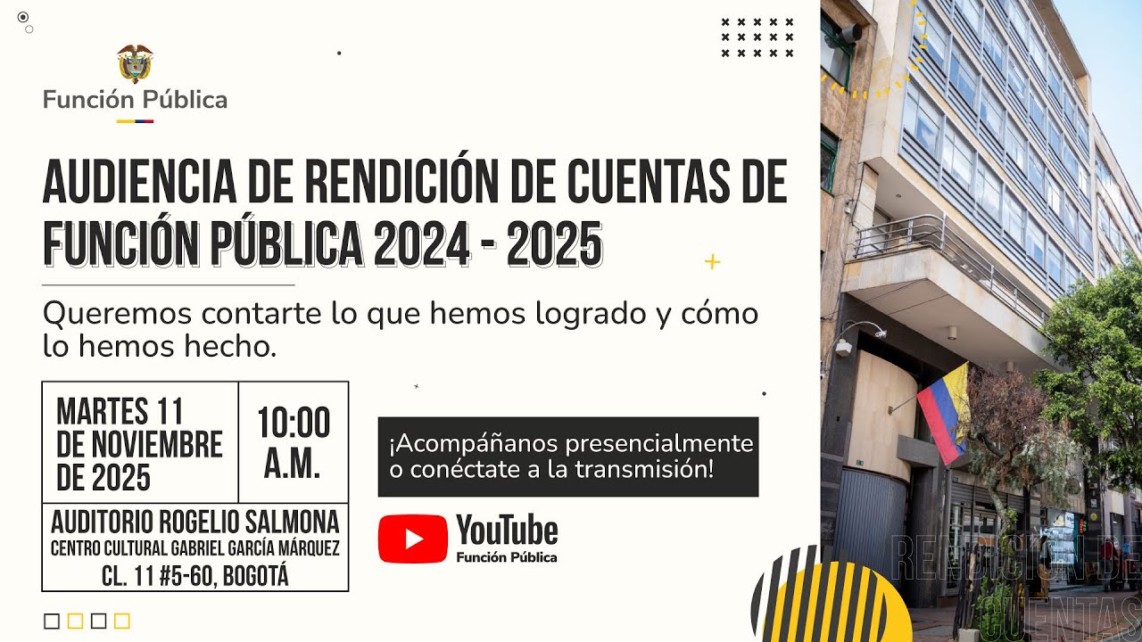 Audiencia de Rendición de Cuentas de Función Pública 2024-2025