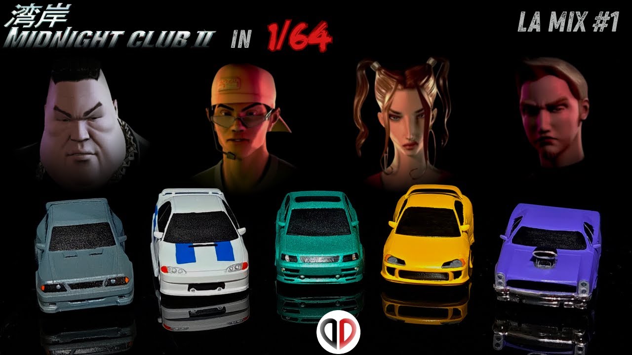 Создание машин из Midnight Club 2 в масштабе 1/64 — LA Mix #1